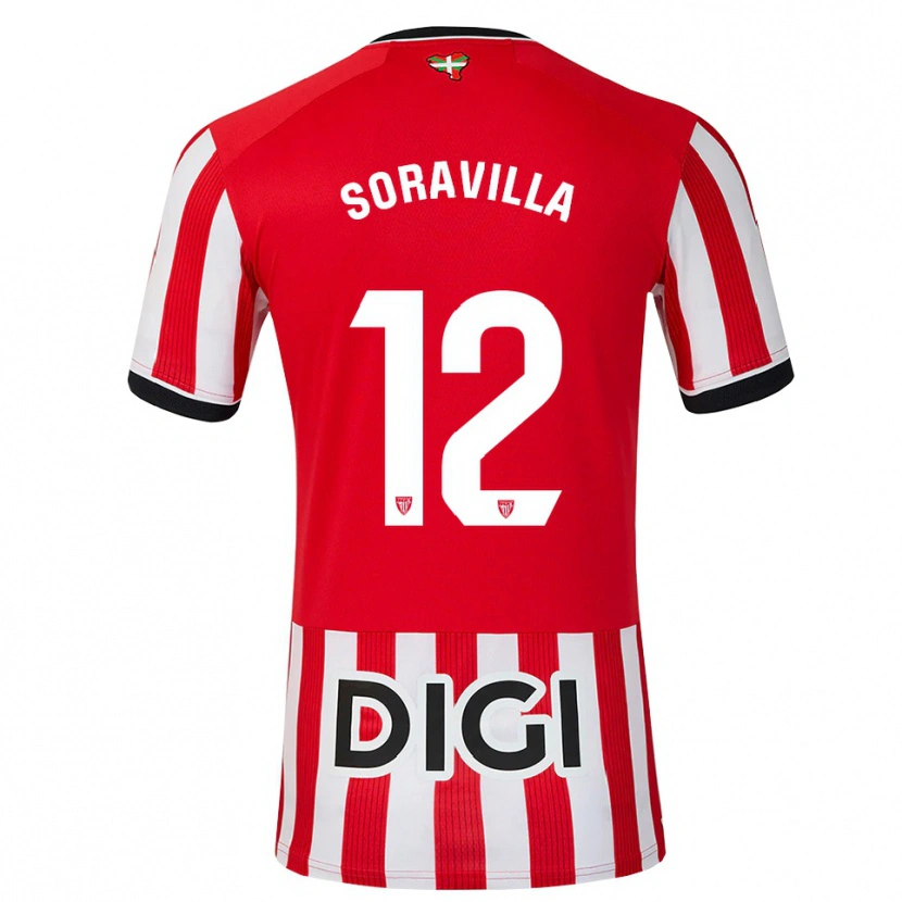 Danxen Kvinder Ander Soravilla #12 Rød Sort Hvid Hjemmebane Spillertrøjer 2026/27 Trøje T-Shirt