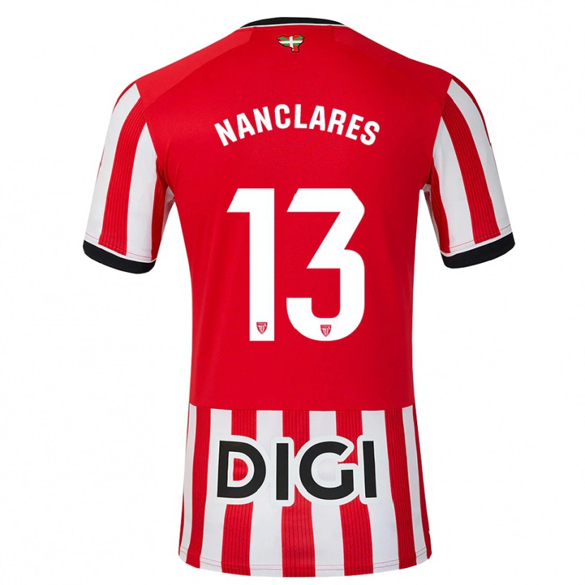Danxen Kvinder Adriana Nanclares Romero #13 Rød Sort Hvid Hjemmebane Spillertrøjer 2026/27 Trøje T-Shirt