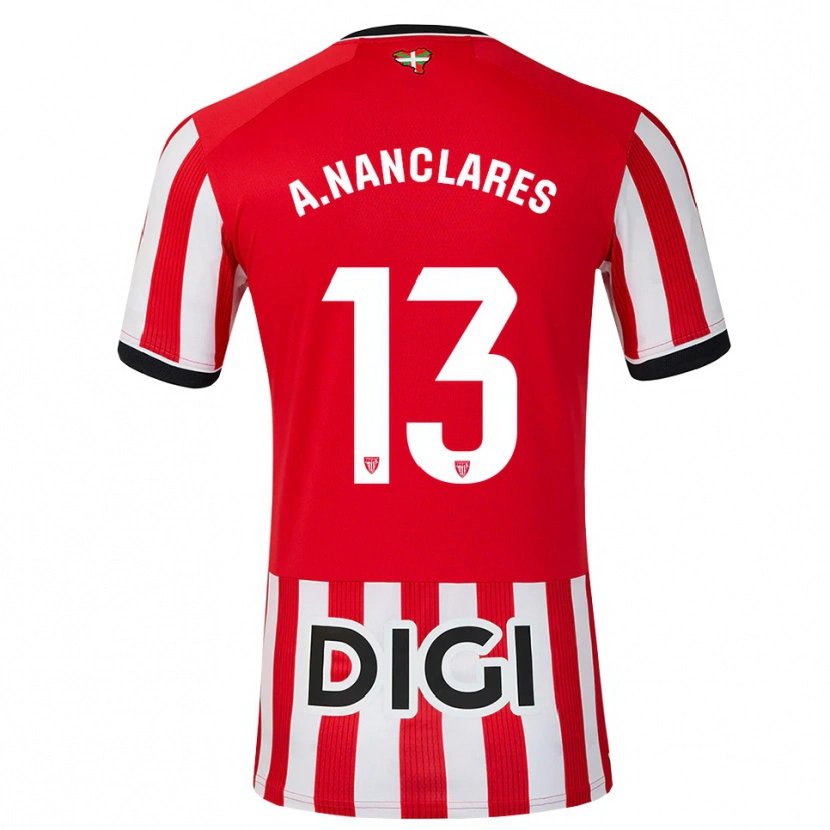 Danxen Kvinder Adriana Nanclares #13 Rød Sort Hvid Hjemmebane Spillertrøjer 2026/27 Trøje T-Shirt
