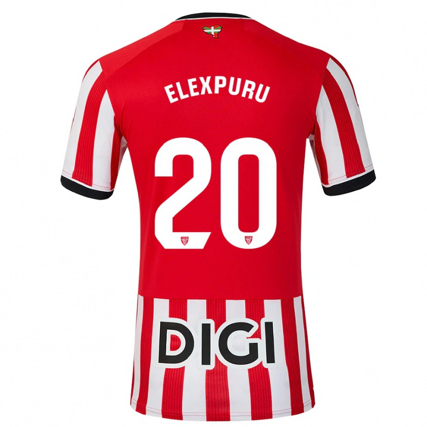 Danxen Kvinder Ane Elexpuru Añorga #20 Rød Sort Hvid Hjemmebane Spillertrøjer 2026/27 Trøje T-Shirt