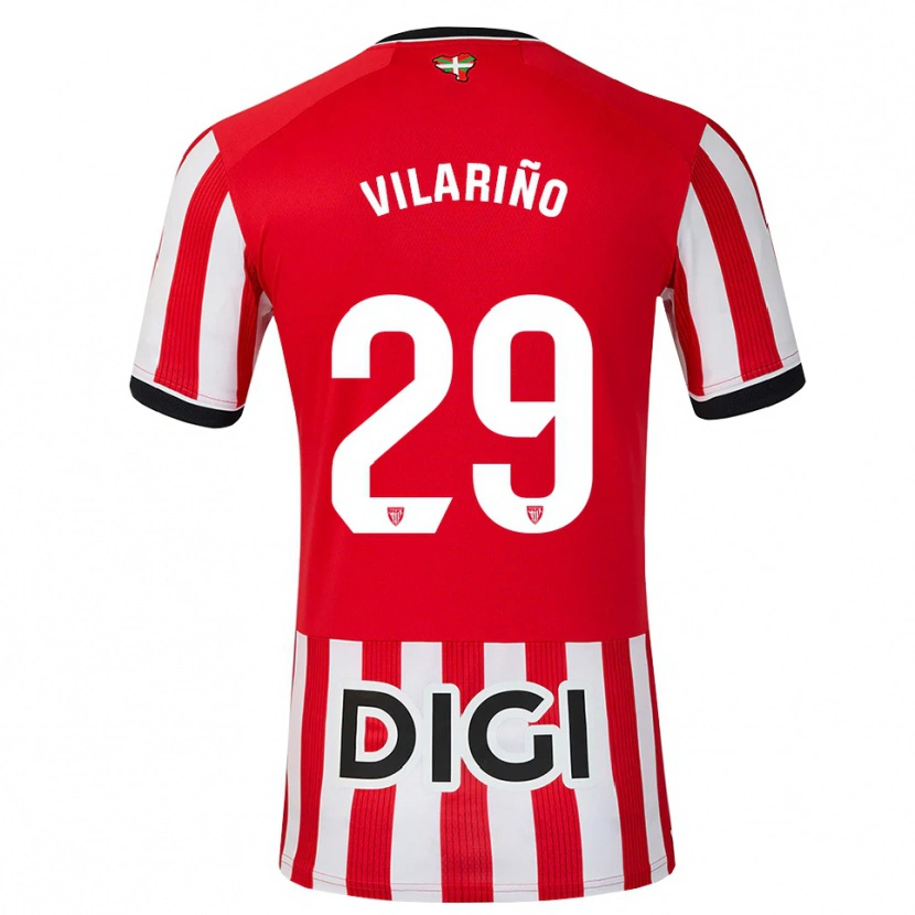 Danxen Kvinder Maitane Vilariño #29 Rød Sort Hvid Hjemmebane Spillertrøjer 2026/27 Trøje T-Shirt