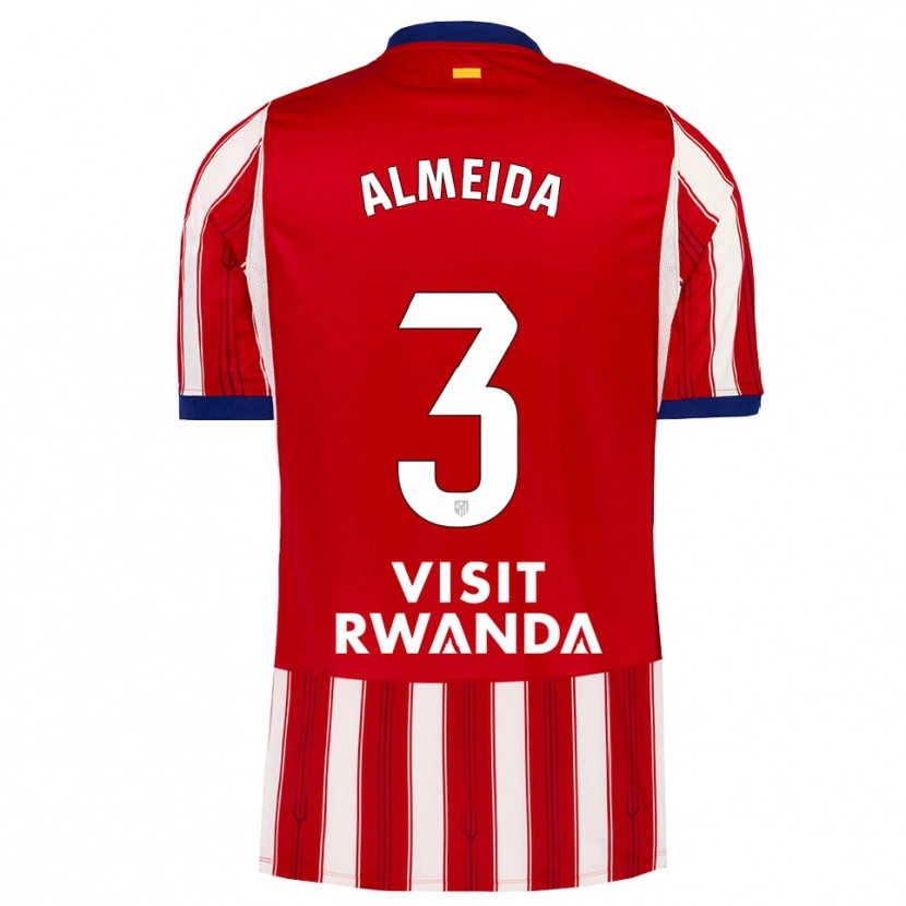 Danxen Kvinder Adrián Almeida #3 Kongeblå Rød Hvid Hjemmebane Spillertrøjer 2026/27 Trøje T-Shirt