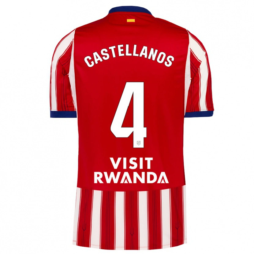 Danxen Kvinder Iván Castellanos #4 Kongeblå Rød Hvid Hjemmebane Spillertrøjer 2026/27 Trøje T-Shirt