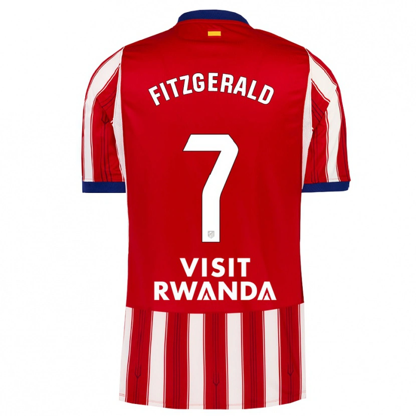 Danxen Kvinder Daniel Fitzgerald #7 Kongeblå Rød Hvid Hjemmebane Spillertrøjer 2026/27 Trøje T-Shirt