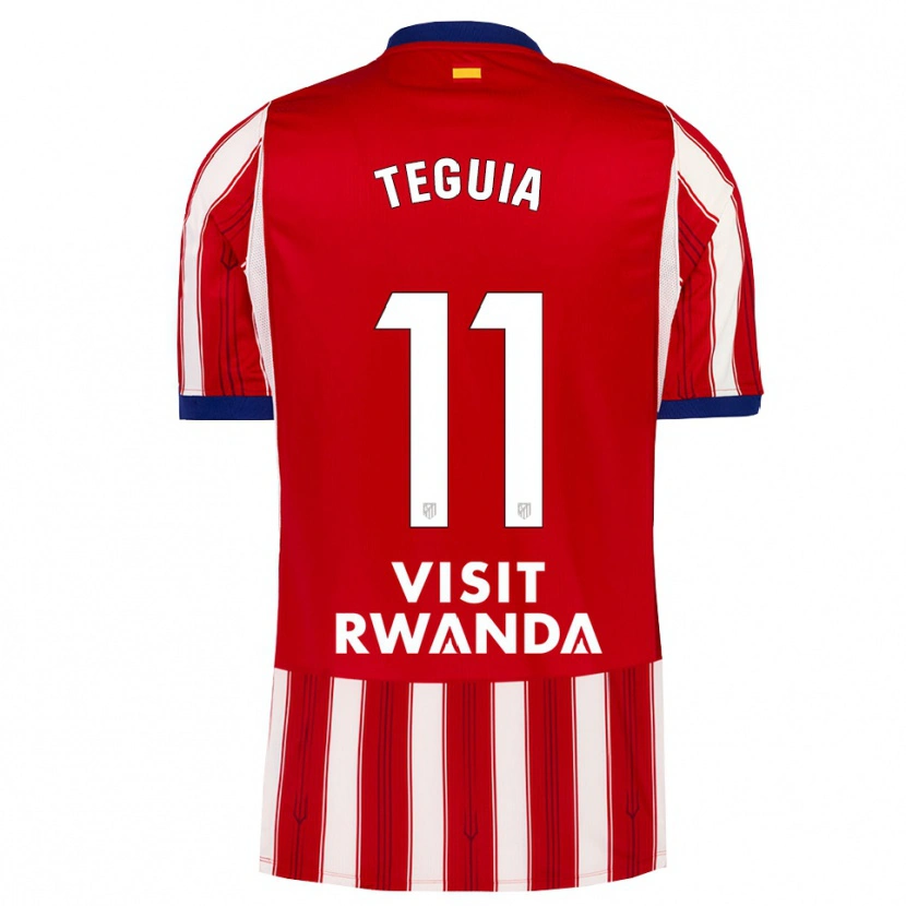 Danxen Kvinder Cedric Teguia #11 Kongeblå Rød Hvid Hjemmebane Spillertrøjer 2026/27 Trøje T-Shirt