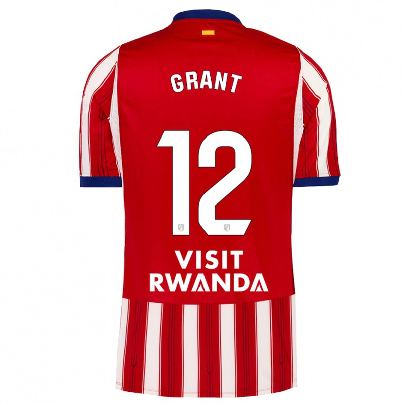 Danxen Kvinder Cristian Grant #12 Kongeblå Rød Hvid Hjemmebane Spillertrøjer 2026/27 Trøje T-Shirt