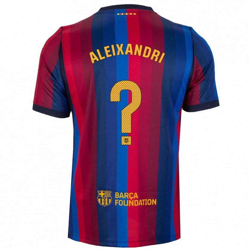 Danxen Kvinder Laia Aleixandri #0 Kongeblå Rød Gul Hjemmebane Spillertrøjer 2026/27 Trøje T-Shirt