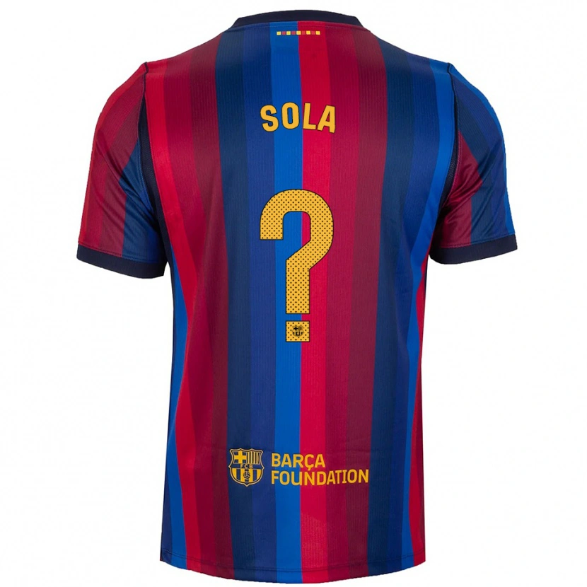 Danxen Kvinder Arnau Sola #0 Kongeblå Rød Gul Hjemmebane Spillertrøjer 2026/27 Trøje T-Shirt