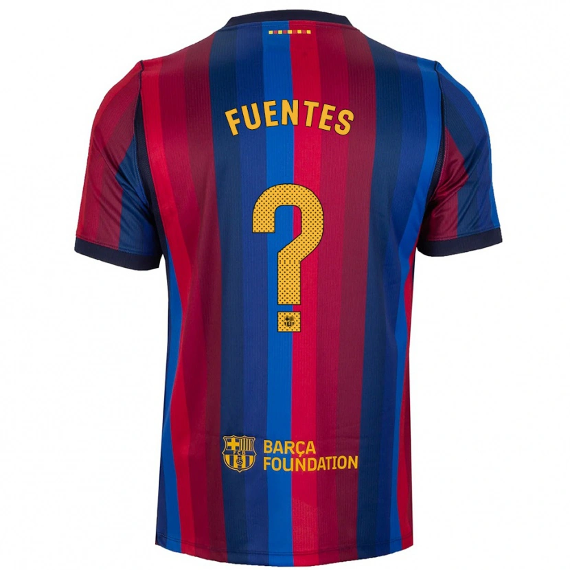 Danxen Kvinder Juan David Fuentes #0 Kongeblå Rød Gul Hjemmebane Spillertrøjer 2026/27 Trøje T-Shirt