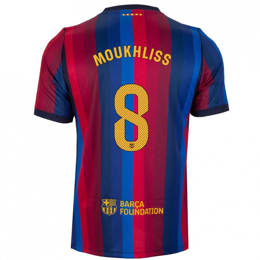Danxen Kvinder Moha Moukhliss #8 Kongeblå Rød Gul Hjemmebane Spillertrøjer 2026/27 Trøje T-Shirt