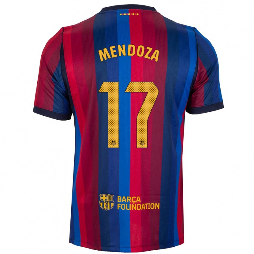 Danxen Kvinder Byron Mendoza #17 Kongeblå Rød Gul Hjemmebane Spillertrøjer 2026/27 Trøje T-Shirt
