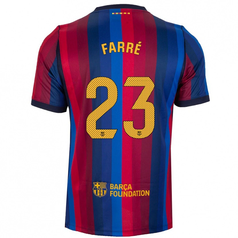 Danxen Kvinder Landry Farré #23 Kongeblå Rød Gul Hjemmebane Spillertrøjer 2026/27 Trøje T-Shirt