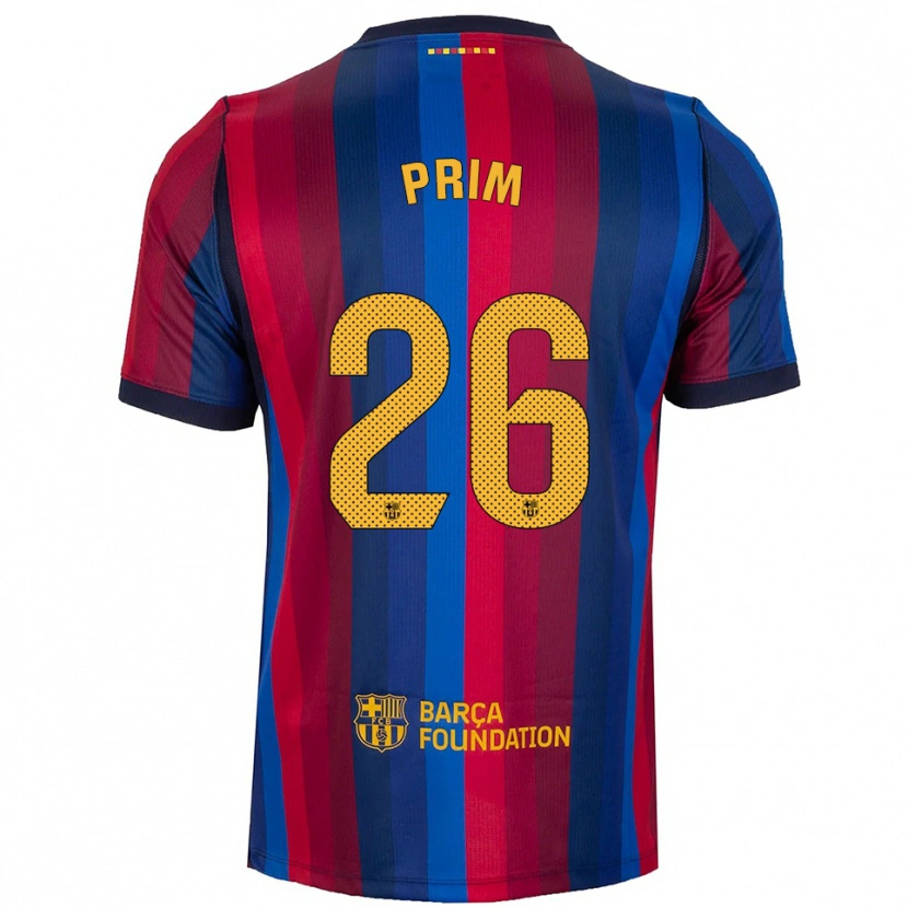 Danxen Kvinder Pau Prim #26 Kongeblå Rød Gul Hjemmebane Spillertrøjer 2026/27 Trøje T-Shirt