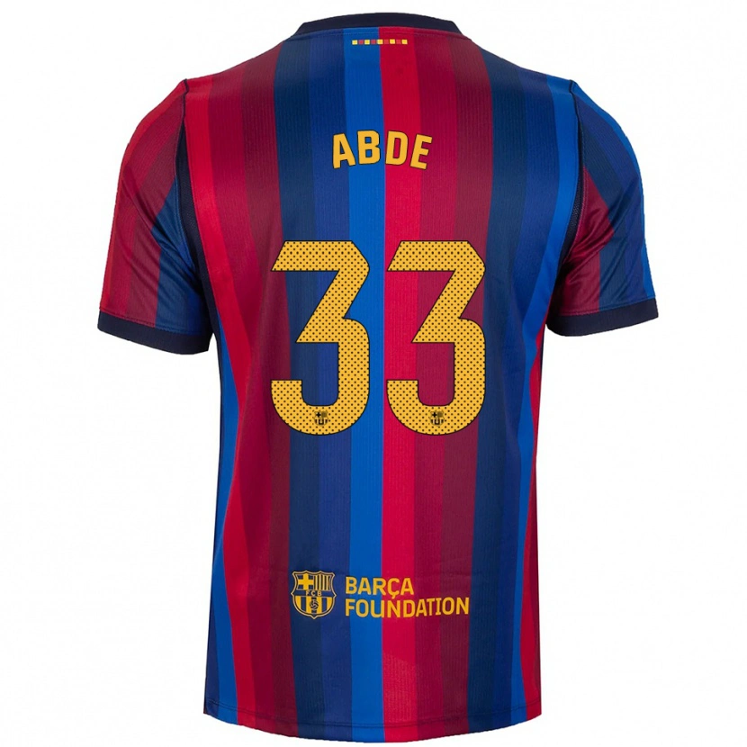 Danxen Kvinder Ez Abde #33 Kongeblå Rød Gul Hjemmebane Spillertrøjer 2026/27 Trøje T-Shirt