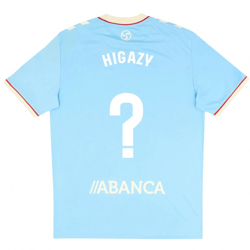 Danxen Kvinder Ibrahim Higazy #0 Himmelblå Hvid Rød Hjemmebane Spillertrøjer 2026/27 Trøje T-Shirt