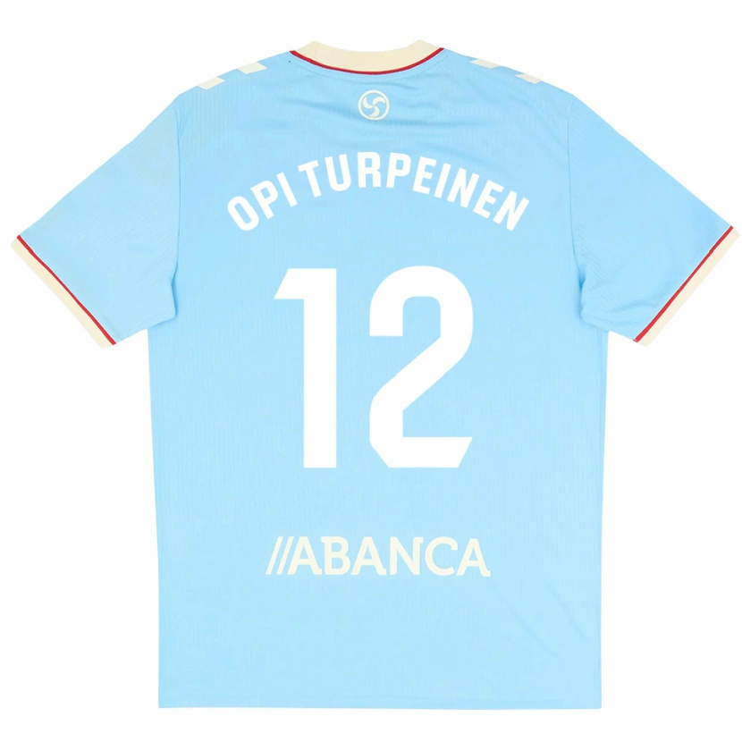 Danxen Kvinder Aslak Opi Turpeinen #12 Himmelblå Hvid Rød Hjemmebane Spillertrøjer 2026/27 Trøje T-Shirt