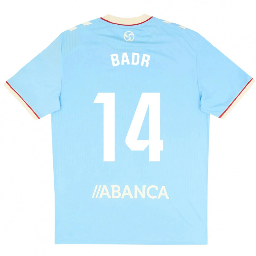 Danxen Kvinder Mahmoud Badr #14 Himmelblå Hvid Rød Hjemmebane Spillertrøjer 2026/27 Trøje T-Shirt