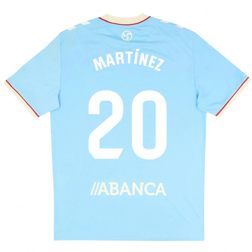 Danxen Kvinder Lara Martínez #20 Himmelblå Hvid Rød Hjemmebane Spillertrøjer 2026/27 Trøje T-Shirt