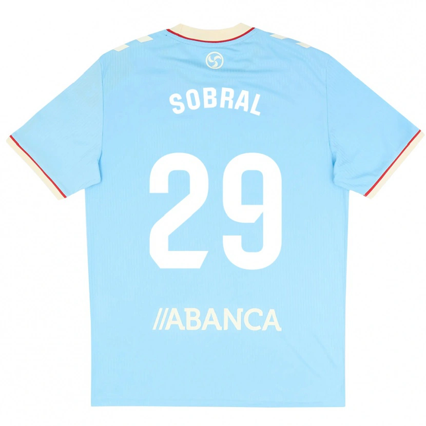 Danxen Kvinder Mateo Sobral #29 Himmelblå Hvid Rød Hjemmebane Spillertrøjer 2026/27 Trøje T-Shirt