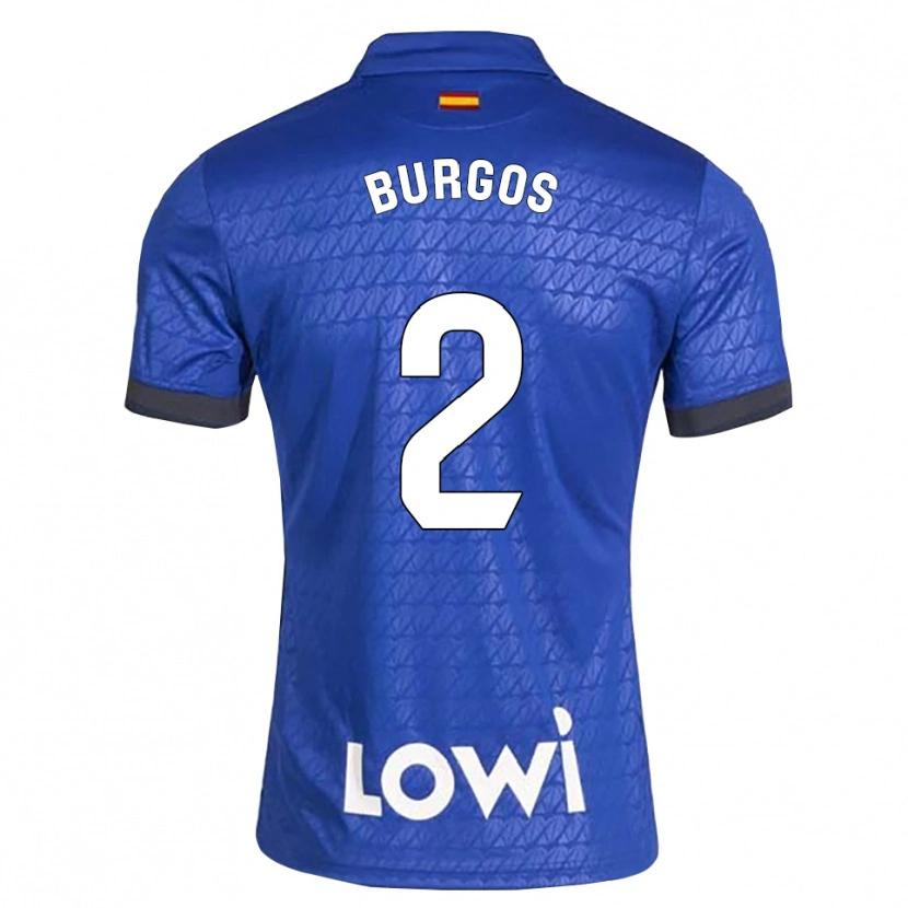 Danxen Kvinder Curro Burgos #2 Blå Hvid Sort Hjemmebane Spillertrøjer 2026/27 Trøje T-Shirt