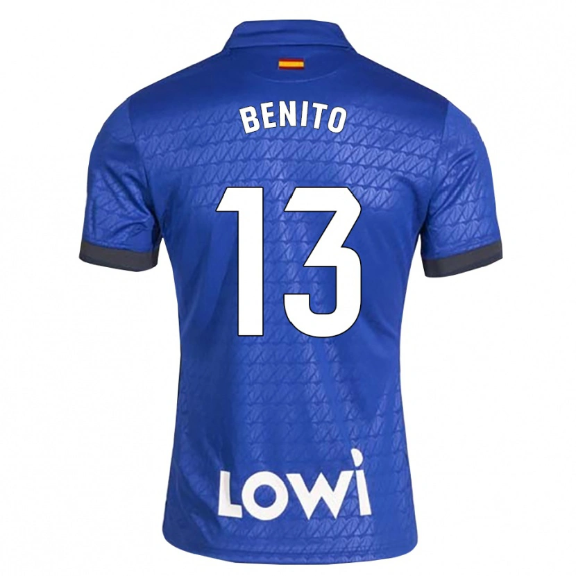 Danxen Kvinder Jorge Benito #13 Blå Hvid Sort Hjemmebane Spillertrøjer 2026/27 Trøje T-Shirt