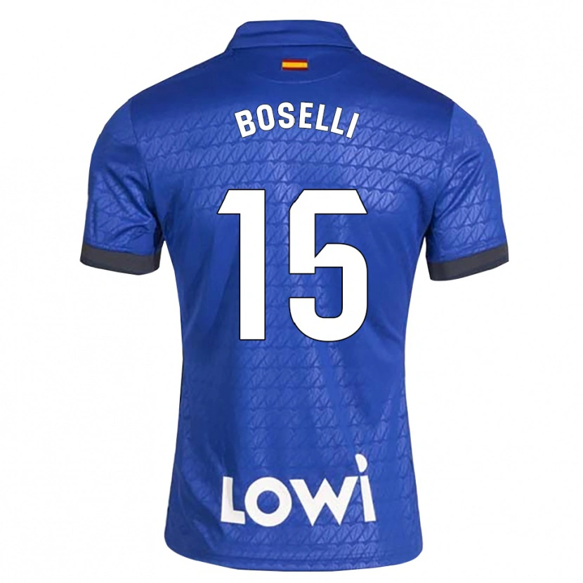 Danxen Kvinder Sebastián Boselli #15 Blå Hvid Sort Hjemmebane Spillertrøjer 2026/27 Trøje T-Shirt