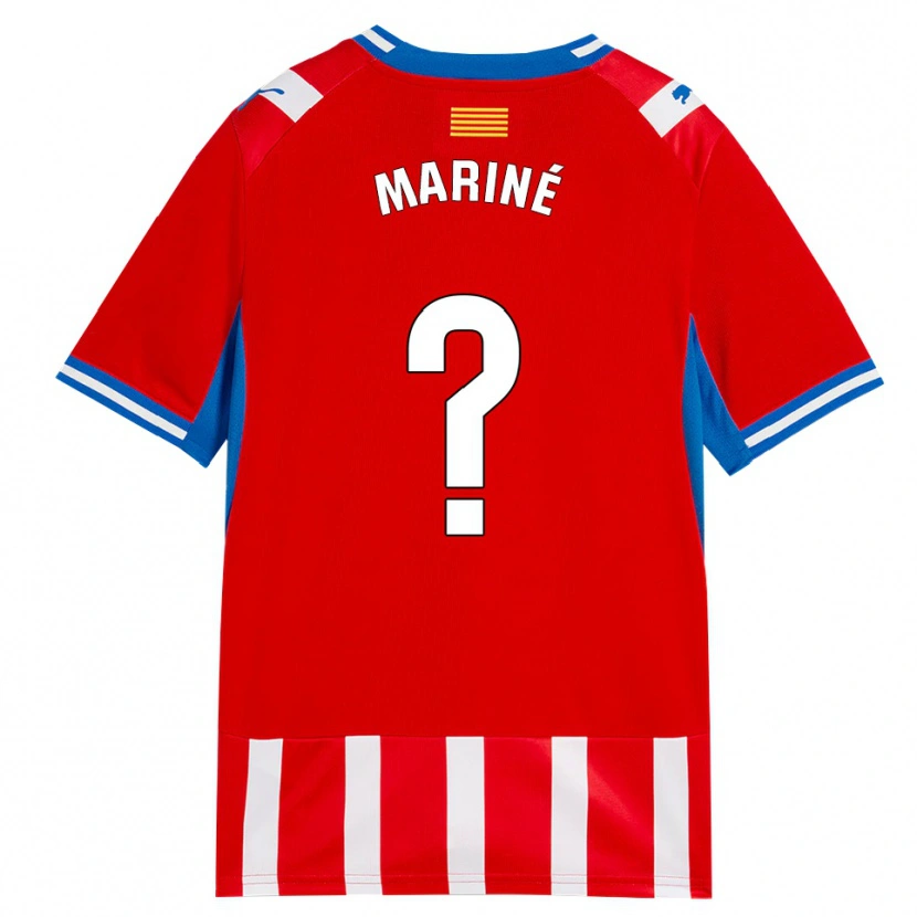 Danxen Kvinder Aleix Mariné #0 Rød Hvid Himmelblå Hjemmebane Spillertrøjer 2026/27 Trøje T-Shirt