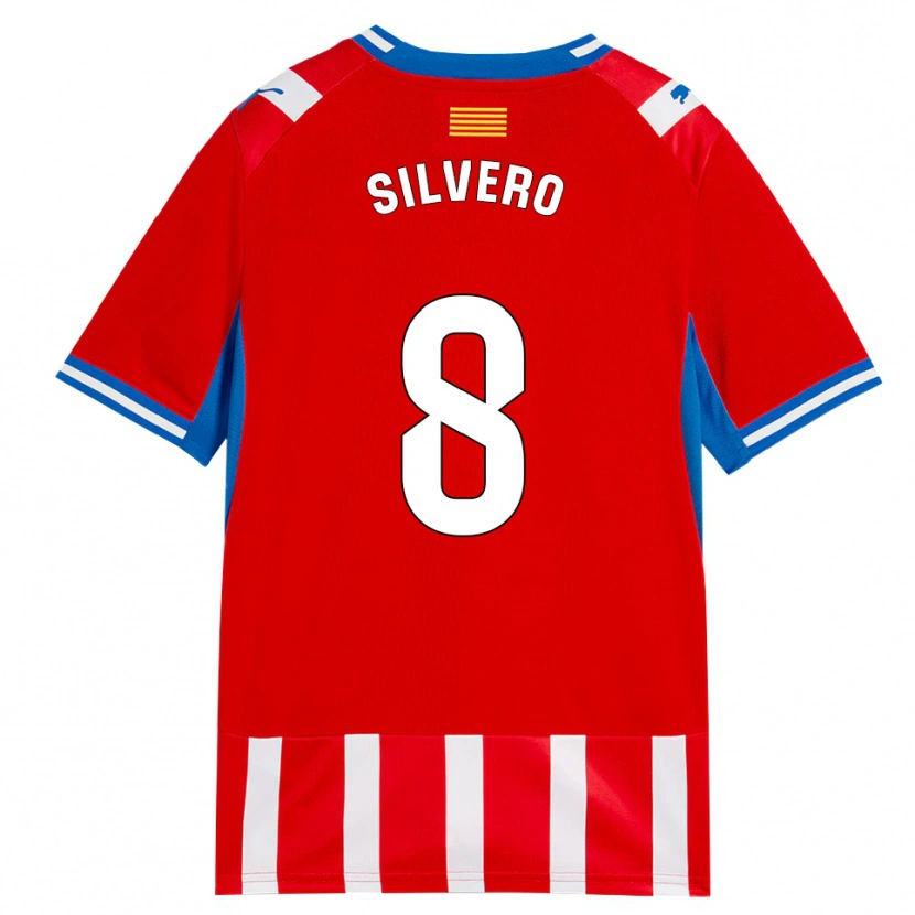 Danxen Kvinder Pol Silvero #8 Rød Hvid Himmelblå Hjemmebane Spillertrøjer 2026/27 Trøje T-Shirt