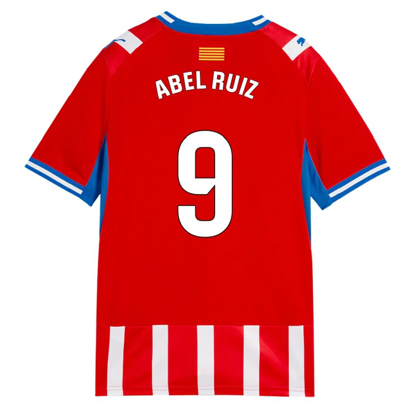 Danxen Kvinder Abel Ruiz #9 Rød Hvid Himmelblå Hjemmebane Spillertrøjer 2026/27 Trøje T-Shirt