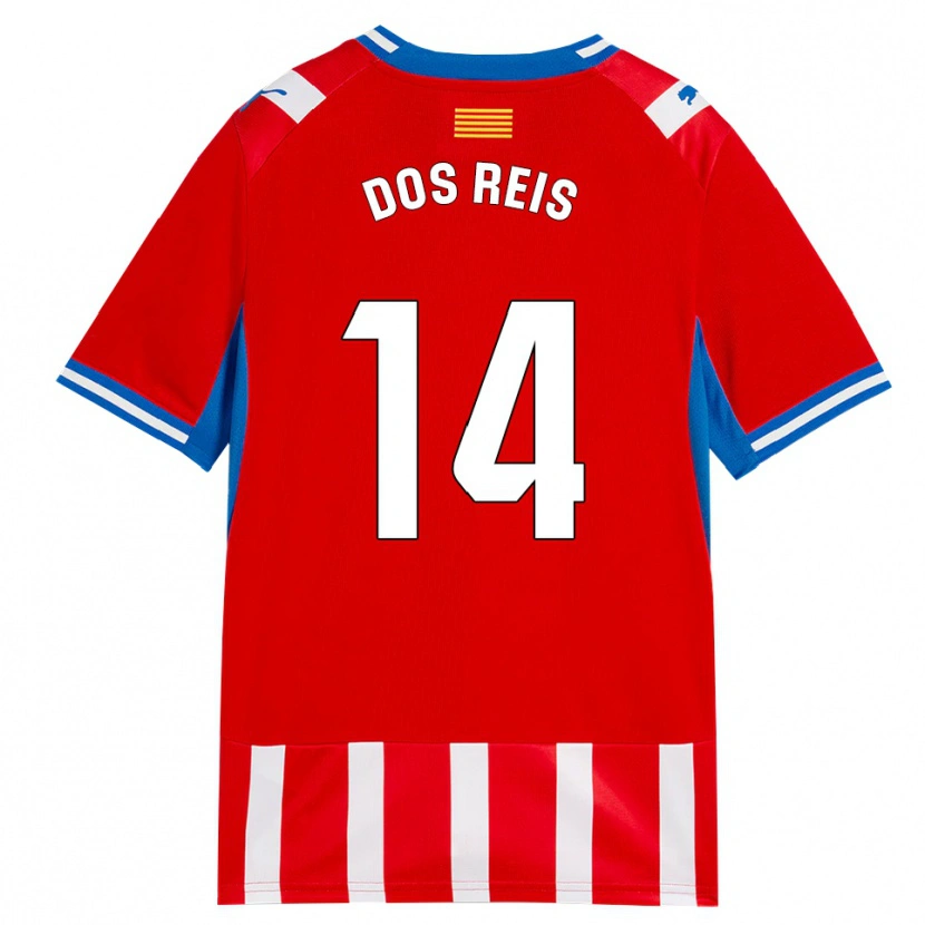 Danxen Kvinder Leo Dos Reis #14 Rød Hvid Himmelblå Hjemmebane Spillertrøjer 2026/27 Trøje T-Shirt
