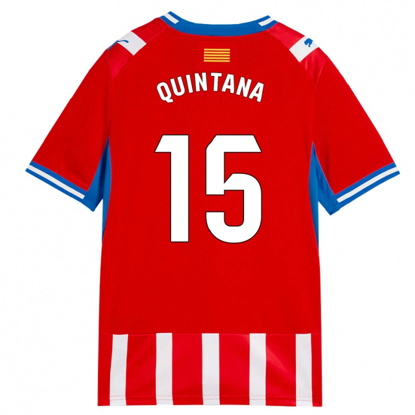 Danxen Kvinder Amru Quintana #15 Rød Hvid Himmelblå Hjemmebane Spillertrøjer 2026/27 Trøje T-Shirt