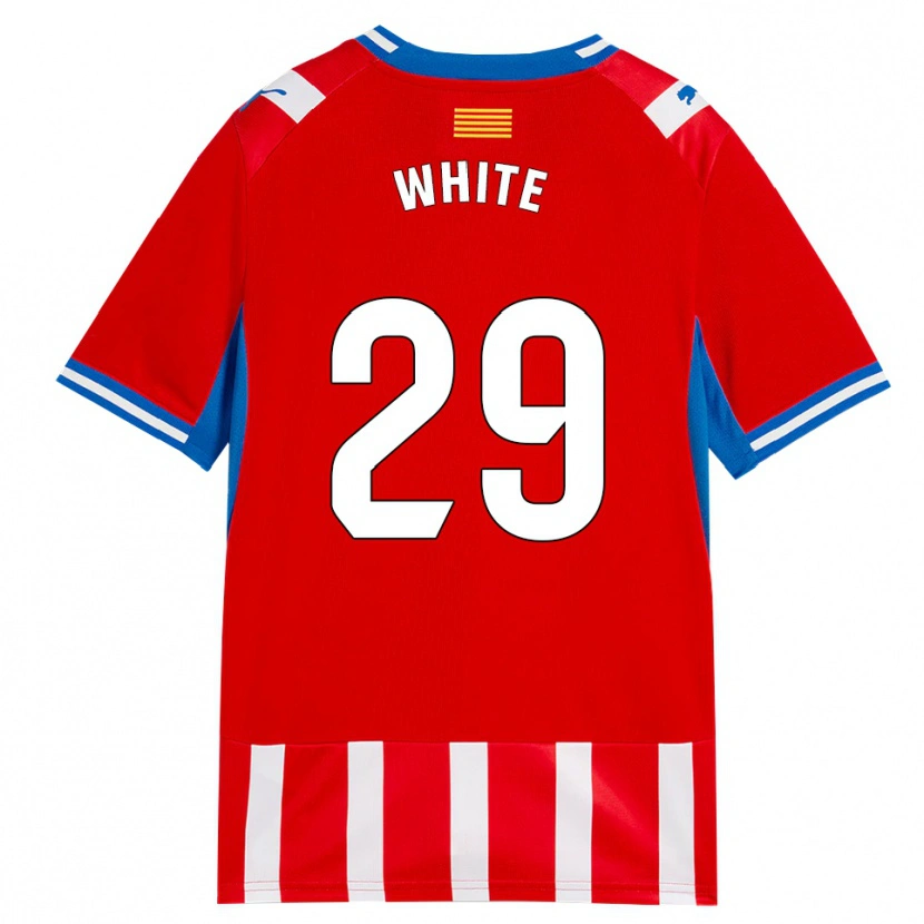 Danxen Kvinder Lou White #29 Rød Hvid Himmelblå Hjemmebane Spillertrøjer 2026/27 Trøje T-Shirt
