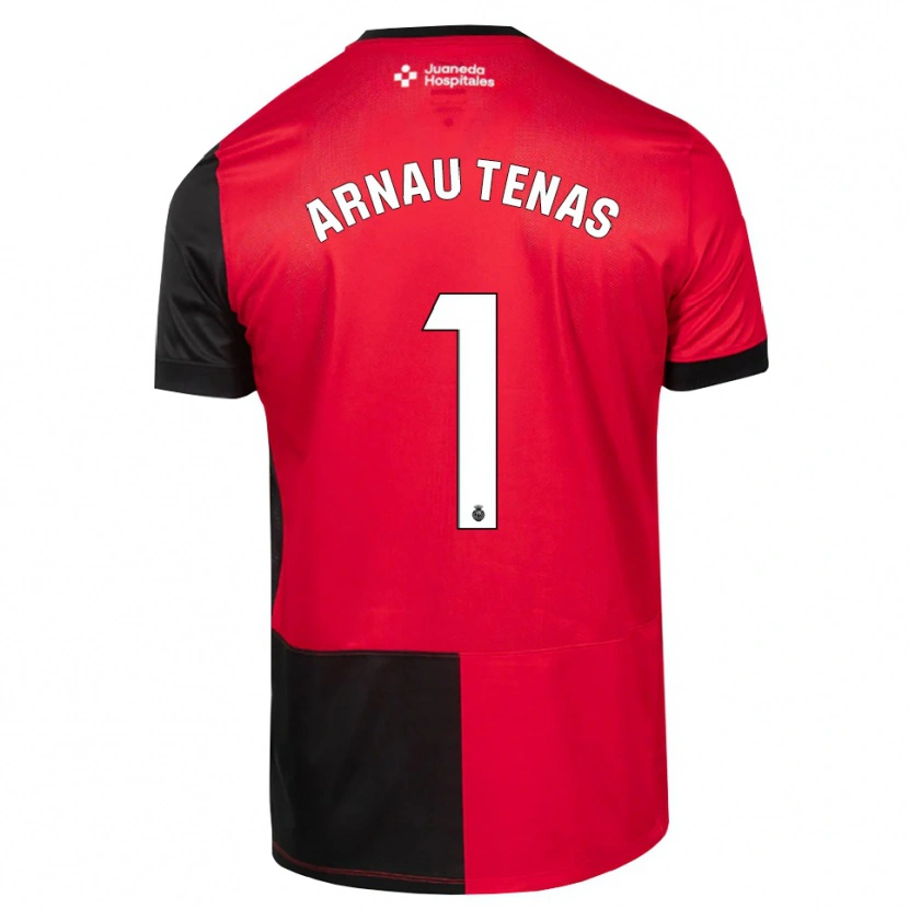 Danxen Kvinder Arnau Tenas #1 Sort Rød Hvid Hjemmebane Spillertrøjer 2026/27 Trøje T-Shirt