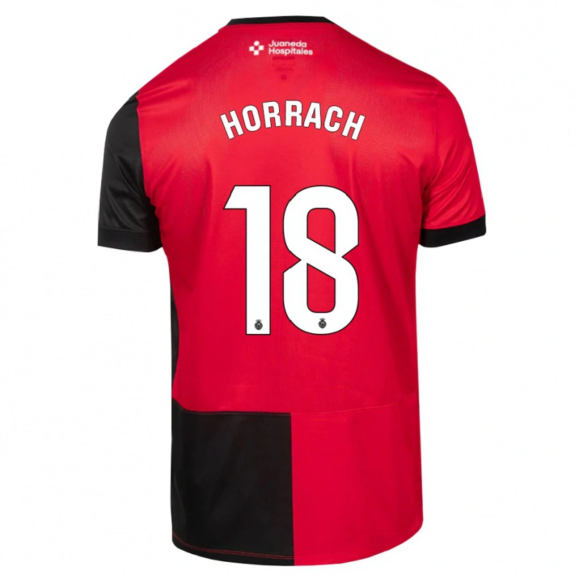Danxen Kvinder Barto Horrach #18 Sort Rød Hvid Hjemmebane Spillertrøjer 2026/27 Trøje T-Shirt
