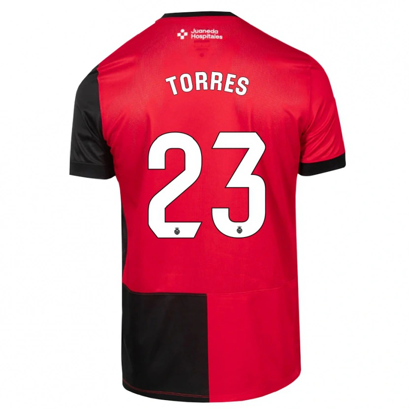 Danxen Kvinder Iker Torres #23 Sort Rød Hvid Hjemmebane Spillertrøjer 2026/27 Trøje T-Shirt