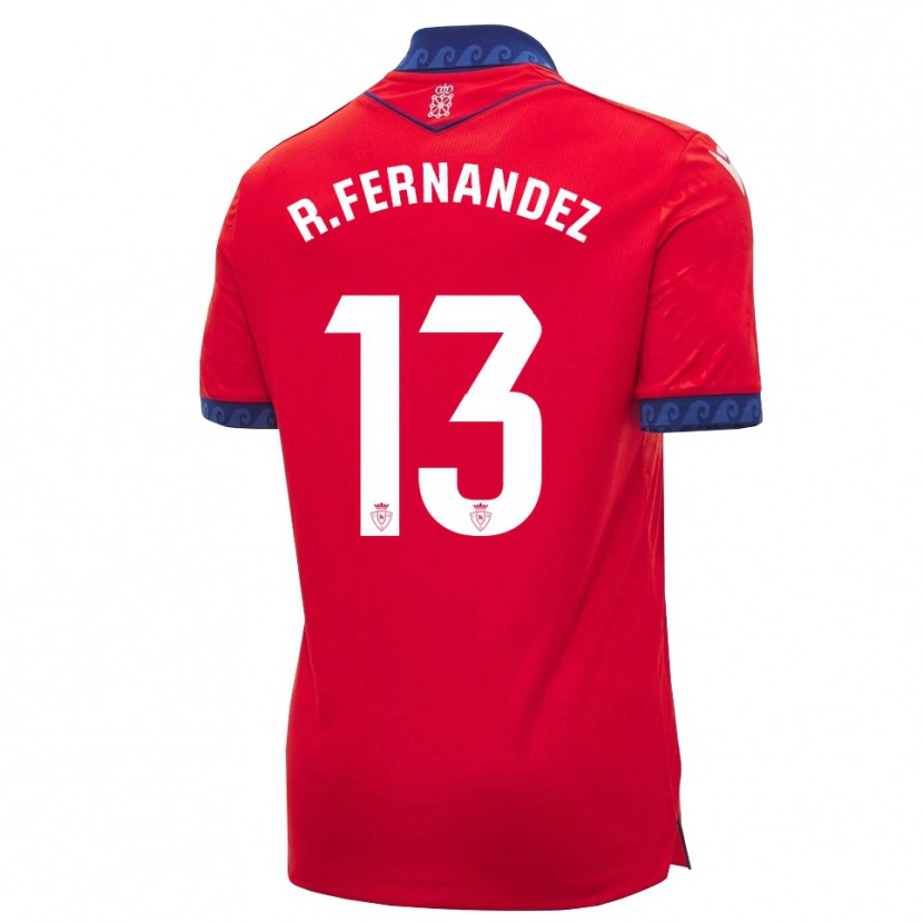 Danxen Kvinder Rafa Fernández #13 Rød Marineblå Hvid Hjemmebane Spillertrøjer 2026/27 Trøje T-Shirt