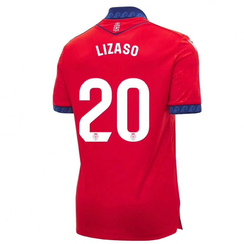 Danxen Kvinder Iker Lizaso #20 Rød Marineblå Hvid Hjemmebane Spillertrøjer 2026/27 Trøje T-Shirt