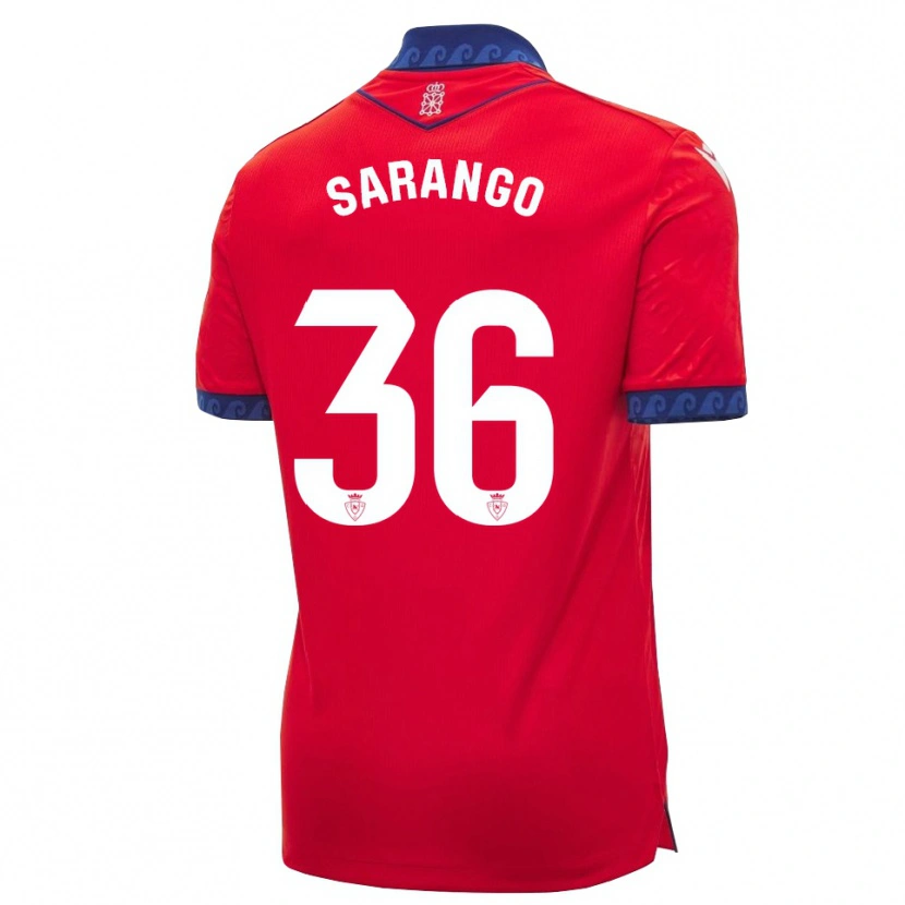 Danxen Kvinder Kepa Sarango #36 Rød Marineblå Hvid Hjemmebane Spillertrøjer 2026/27 Trøje T-Shirt