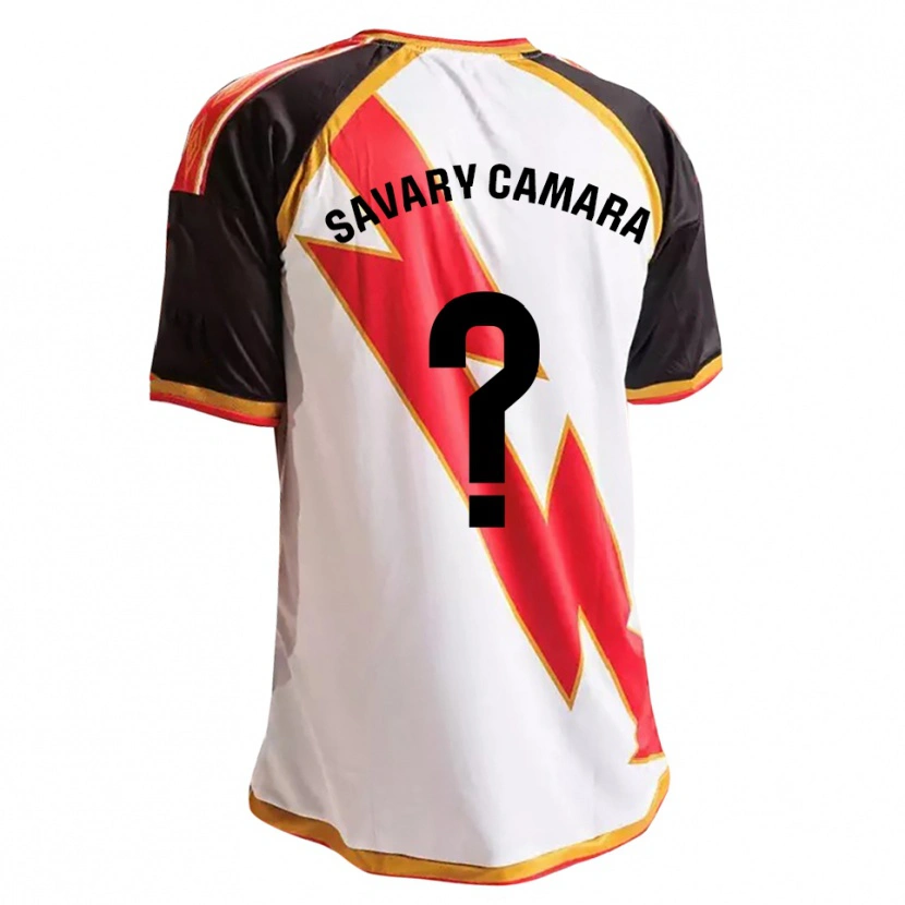 Danxen Kvinder Isaac Savary Camara #0 Sort Rød Hvid Guld Hjemmebane Spillertrøjer 2026/27 Trøje T-Shirt