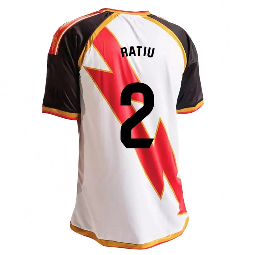 Danxen Kvinder Andrei Rațiu #2 Sort Rød Hvid Guld Hjemmebane Spillertrøjer 2026/27 Trøje T-Shirt