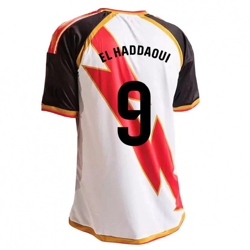 Danxen Kvinder Hamza El Haddaoui #9 Sort Rød Hvid Guld Hjemmebane Spillertrøjer 2026/27 Trøje T-Shirt