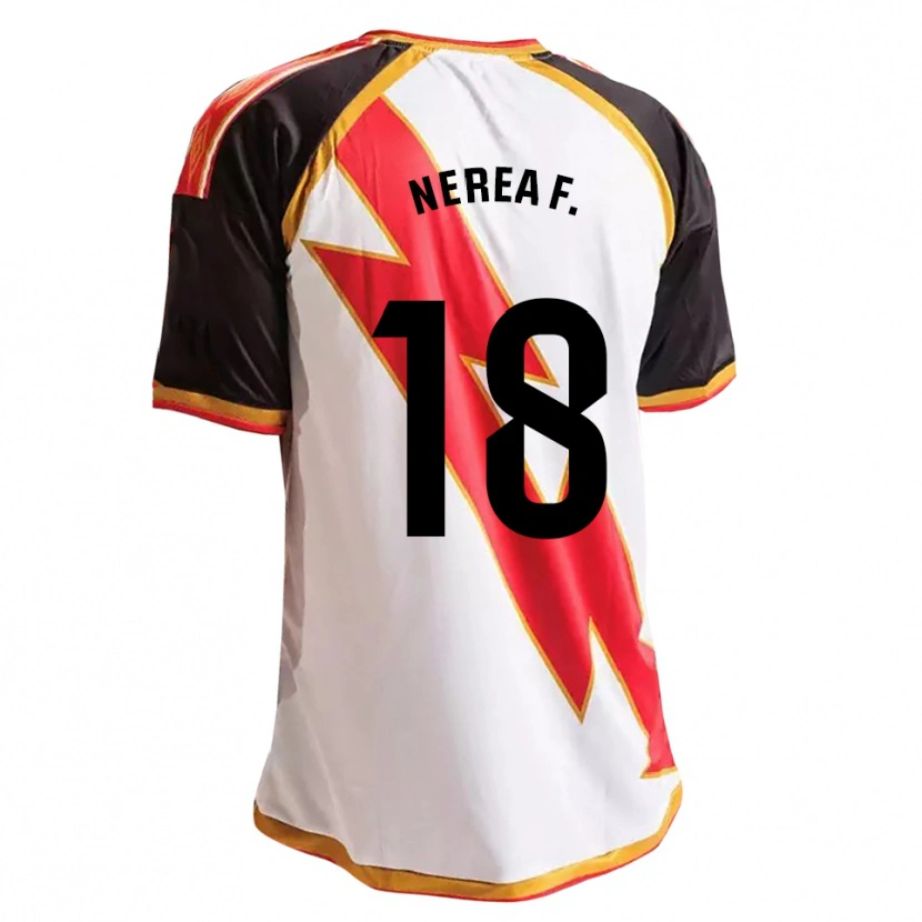 Danxen Kvinder Nerea Fernández Santos #18 Sort Rød Hvid Guld Hjemmebane Spillertrøjer 2026/27 Trøje T-Shirt
