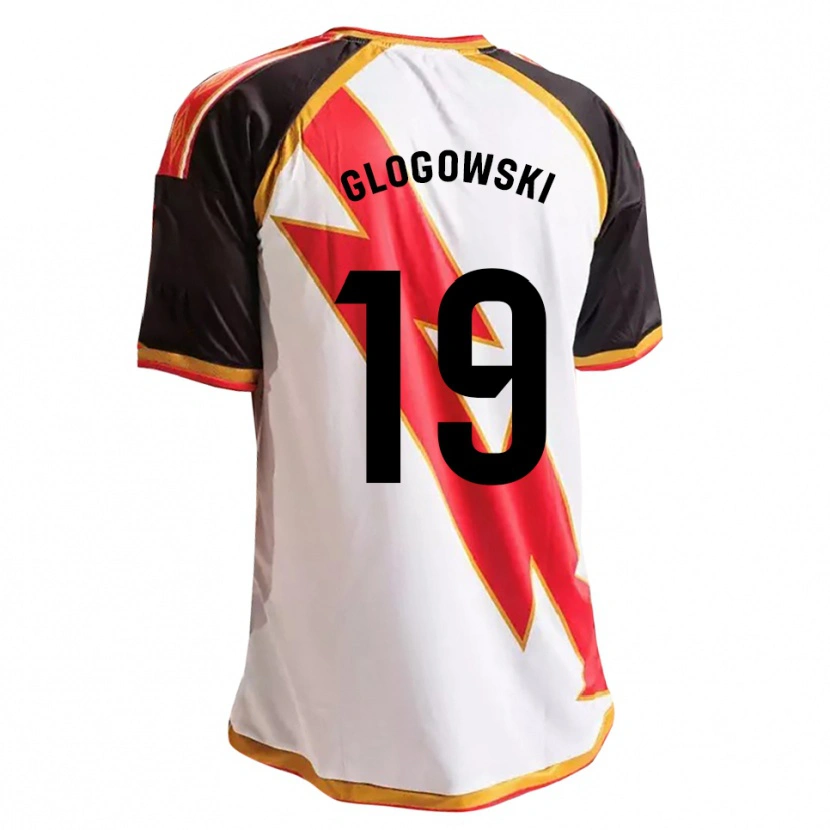 Danxen Kvinder Wiktor Glogowski #19 Sort Rød Hvid Guld Hjemmebane Spillertrøjer 2026/27 Trøje T-Shirt