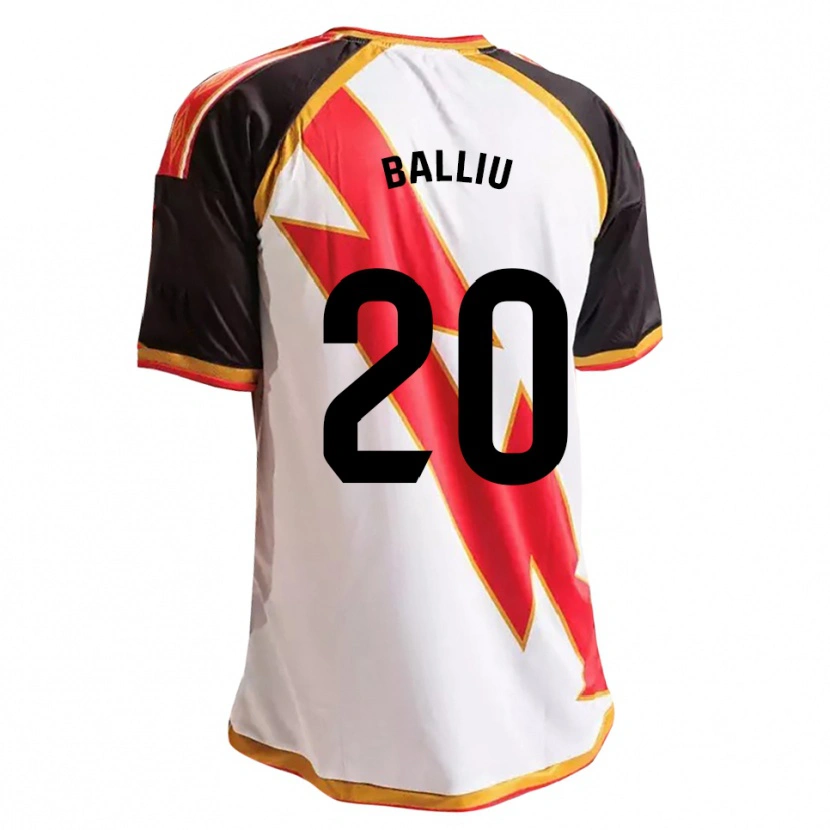 Danxen Kvinder Iván Balliu #20 Sort Rød Hvid Guld Hjemmebane Spillertrøjer 2026/27 Trøje T-Shirt