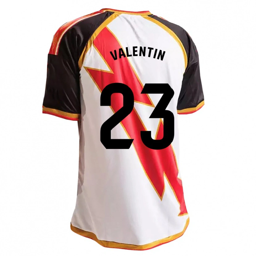 Danxen Kvinder Óscar Valentín #23 Sort Rød Hvid Guld Hjemmebane Spillertrøjer 2026/27 Trøje T-Shirt