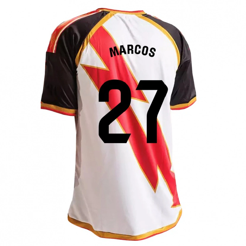 Danxen Kvinder Álvaro Marcos #27 Sort Rød Hvid Guld Hjemmebane Spillertrøjer 2026/27 Trøje T-Shirt