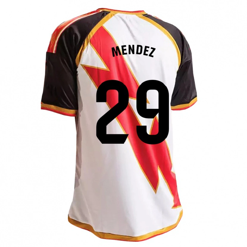 Danxen Kvinder Diego Méndez #29 Sort Rød Hvid Guld Hjemmebane Spillertrøjer 2026/27 Trøje T-Shirt