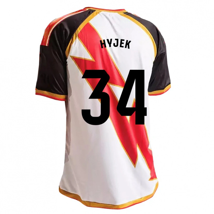 Danxen Kvinder David Hyjek #34 Sort Rød Hvid Guld Hjemmebane Spillertrøjer 2026/27 Trøje T-Shirt