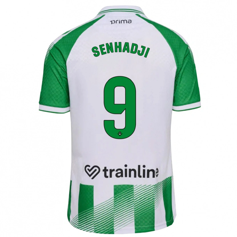 Danxen Kvinder Yanis Senhadji #9 Lys Grøn Sort Hvid Hjemmebane Spillertrøjer 2026/27 Trøje T-Shirt