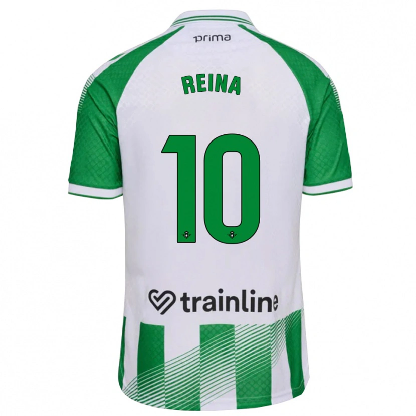 Danxen Kvinder Carlos Reina #10 Lys Grøn Sort Hvid Hjemmebane Spillertrøjer 2026/27 Trøje T-Shirt
